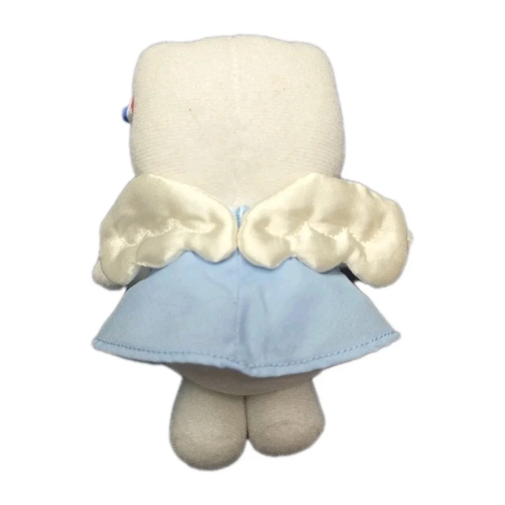 Vintage Hello Kitty 2002 Y2K Sanrio Smiles Blue Angel Stuffed Animal Plush 6
